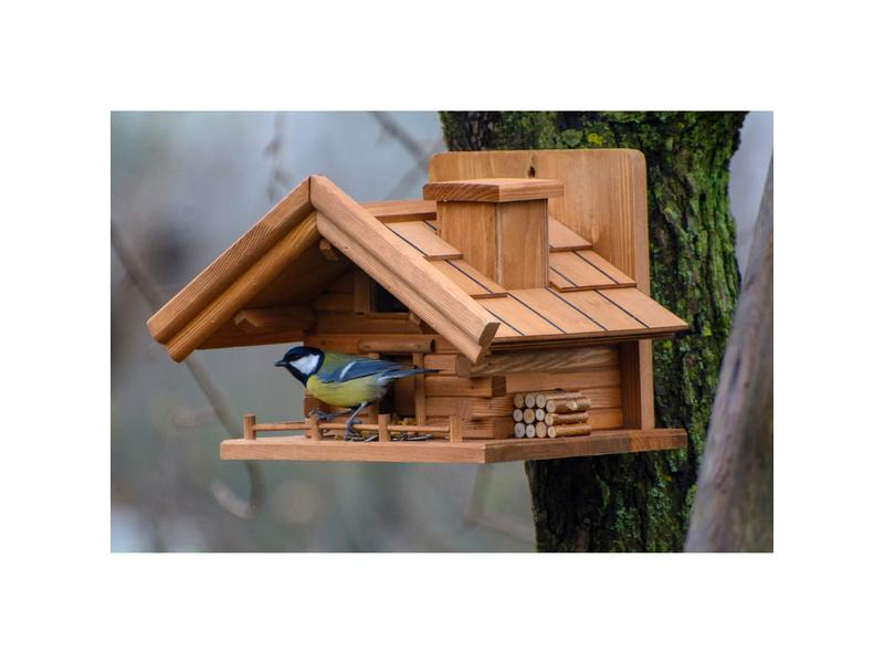 dobar green label Vogelhaus St. Moritz, 33 x 24.5 x 21 cm, Holz