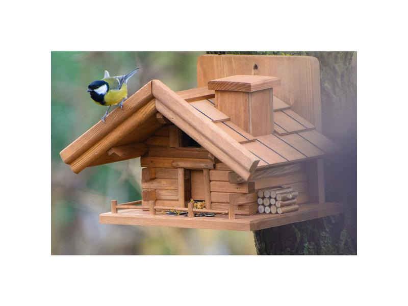 dobar green label Vogelhaus St. Moritz, 33 x 24.5 x 21 cm, Holz