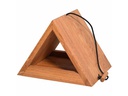dobar green label Vogelhaus Triangel, 26.5 x 19 x 19 cm, Holz