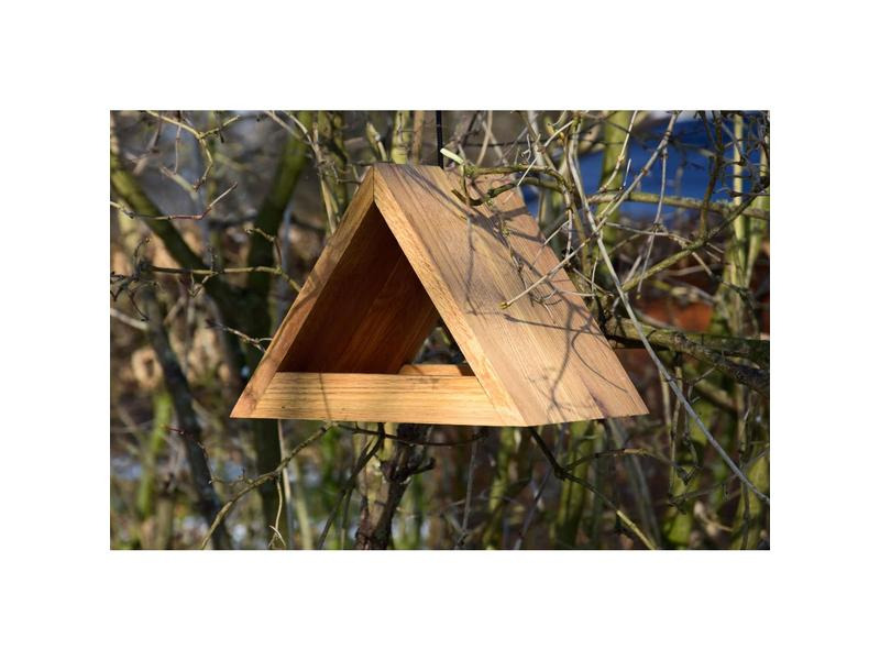 dobar green label Vogelhaus Triangel, 26.5 x 19 x 19 cm, Holz