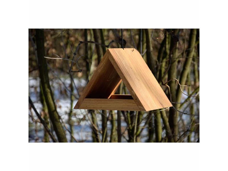 dobar green label Vogelhaus Triangel, 26.5 x 19 x 19 cm, Holz