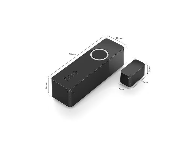Philips Hue Secure Kontaktsensor Doppelpack, Schwarz