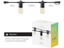 hombli Gartenleuchte String Light 5m Verlängerung