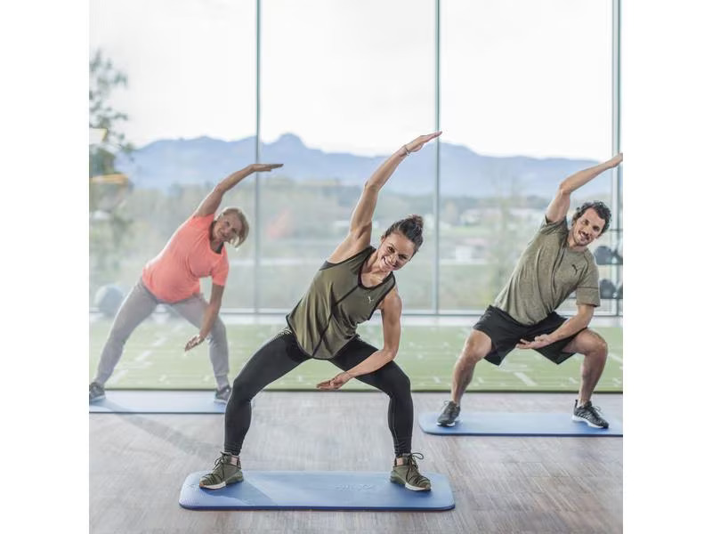 Airex Gymnastikmatte Fitness Blau, 120 cm