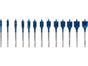 Bosch Professional Flachfräsbohrer-Set Expert Self Cut Speed, 13-teilig