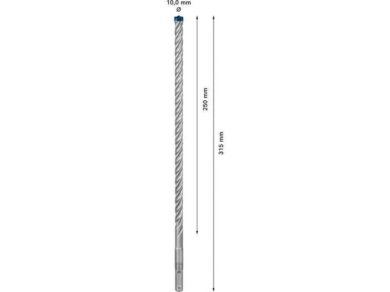 Bosch Professional Hammerbohrer EXPERT SDS plus-7X, 10 x 250 x 315 mm
