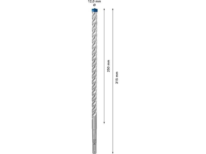 Bosch Professional Hammerbohrer EXPERT SDS plus-7X, 12 x 250 x 315 mm
