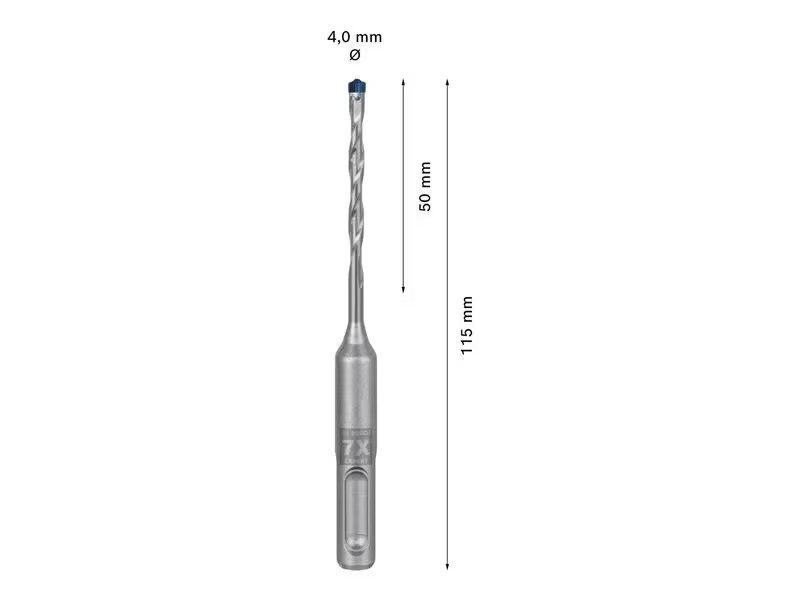 Bosch Professional Hammerbohrer EXPERT SDS plus-7X, 4 x 50 x 115 mm