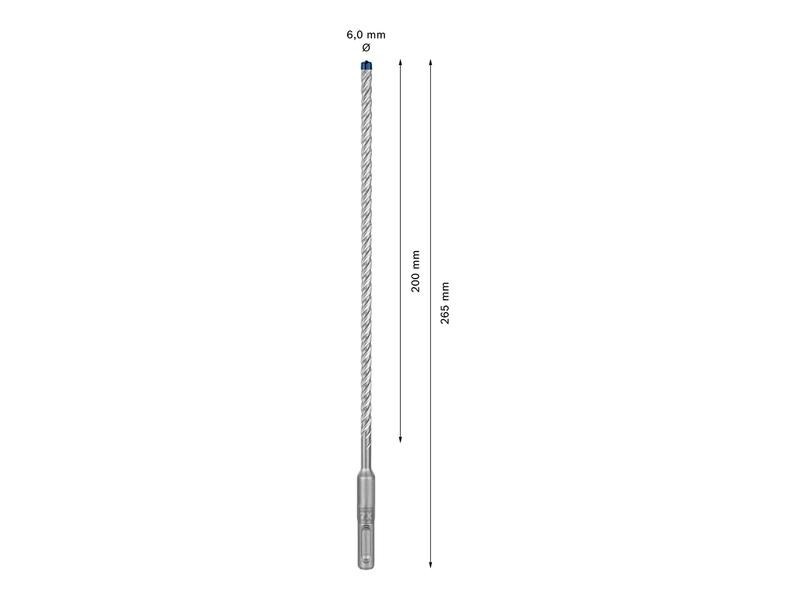 Bosch Professional Hammerbohrer EXPERT SDS plus-7X, 6 x 200 x 265 mm