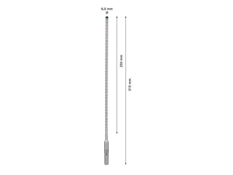 Bosch Professional Hammerbohrer EXPERT SDS plus-7X, 6 x 250 x 315 mm