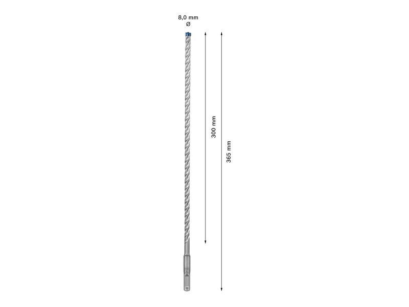Bosch Professional Hammerbohrer EXPERT SDS plus-7X, 8 x 300 x 365 mm