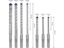 Bosch Professional Hammerbohrer-Set Expert SDS plus, 7-teilig
