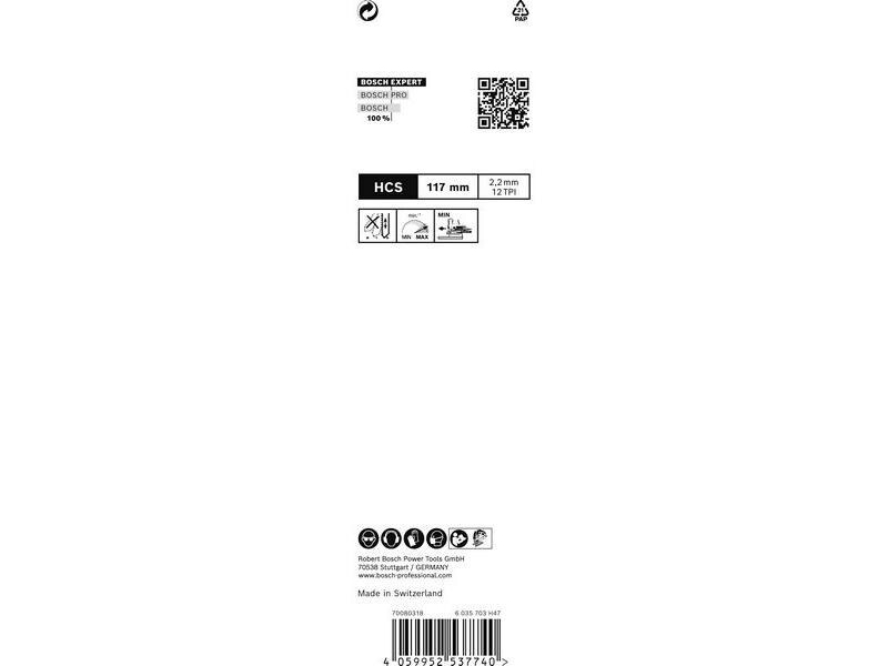Bosch Professional Stichsägeblatt EXPERT Wood 2-side clean T 308 B, 3 Stück