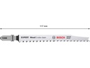 Bosch Professional Stichsägeblatt EXPERT Wood 2-side clean T 308 B, 3 Stück
