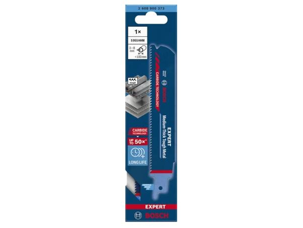 Bosch Professional Säbelsägeblatt EXPERT Medium-Thick Tough Metal S 955 HHM,