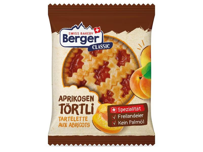 Berger Gebäck Aprikosentörtli 10 x 74 g