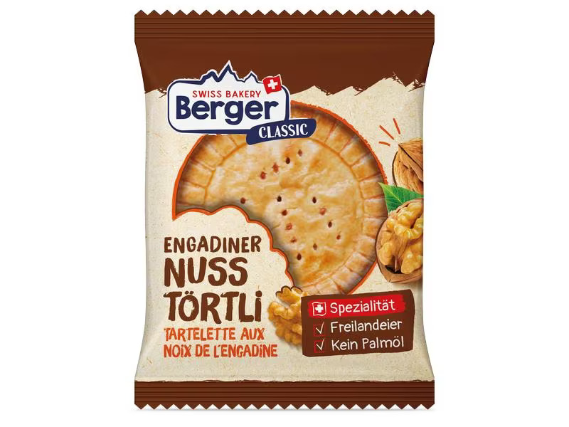 Berger Gebäck Engadiner Nusstörtli 10 x 74 g