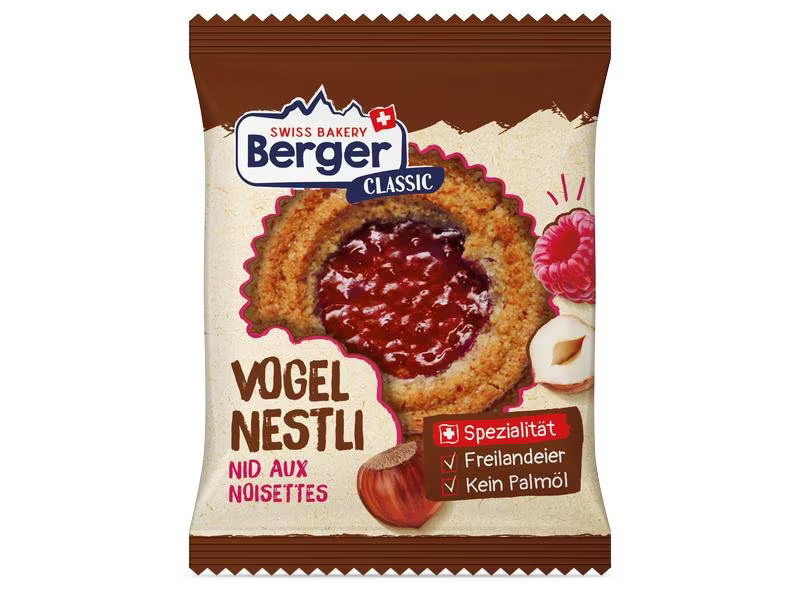 Berger Gebäck Vogelnestli 10 x 74 g