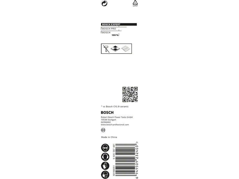 Bosch Professional Bohrer Expert HEX-9 HardCeramic, 4 x 90 mm