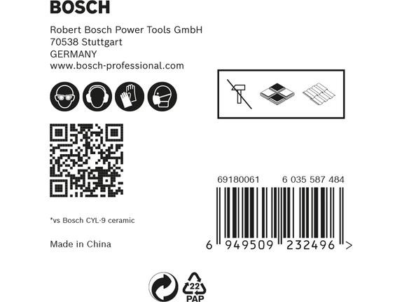 Bosch Professional Bohrer-Set Expert HEX-9 HardCeramic, 5-teilig