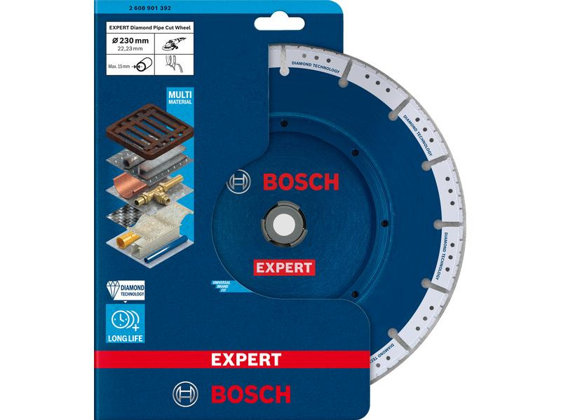 Bosch Professional Diamanttrennscheibe Expert Diamond Pipe Cut Wheel, 230 mm