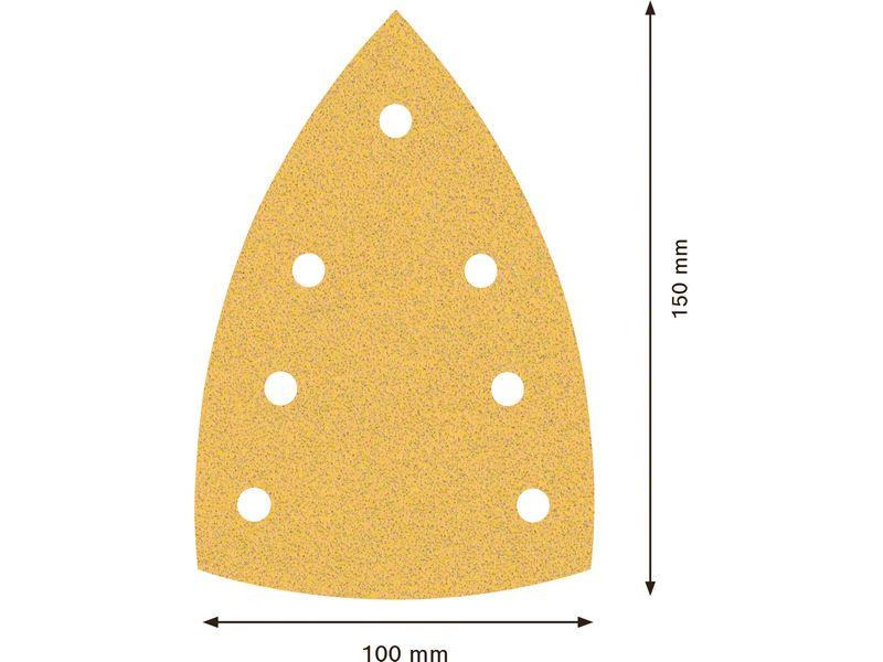 Bosch Professional Schleifpapier EXPERT C470, 100 x 150 mm, G 80, 10-tlg.