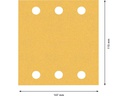 Bosch Professional Schleifpapier EXPERT C470, 115 x 107 mm, G 120, 10-tlg.