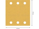 Bosch Professional Schleifpapier EXPERT C470, 115 x 107 mm, G 180, 10-tlg.