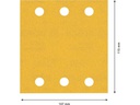 Bosch Professional Schleifpapier EXPERT C470, 115 x 107 mm, G 240, 10-tlg.