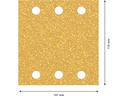 Bosch Professional Schleifpapier EXPERT C470, 115 x 107 mm, G 40, 10-tlg.
