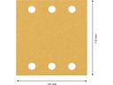 Bosch Professional Schleifpapier EXPERT C470, 115 x 107 mm, G 60, 10-tlg.