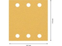 Bosch Professional Schleifpapier EXPERT C470, 115 x 107 mm, G 80, 10-tlg.