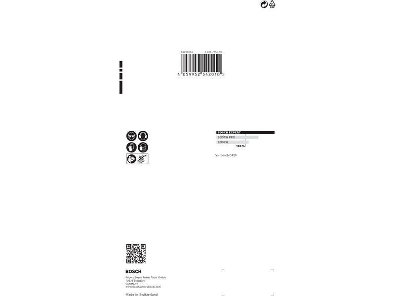 Bosch Professional Schleifpapier EXPERT C470, 115 x 230 mm, G 120, 10-tlg.