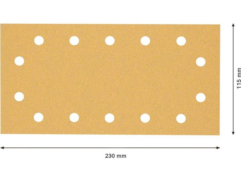 Bosch Professional Schleifpapier EXPERT C470, 115 x 230 mm, G 80, 10-tlg.