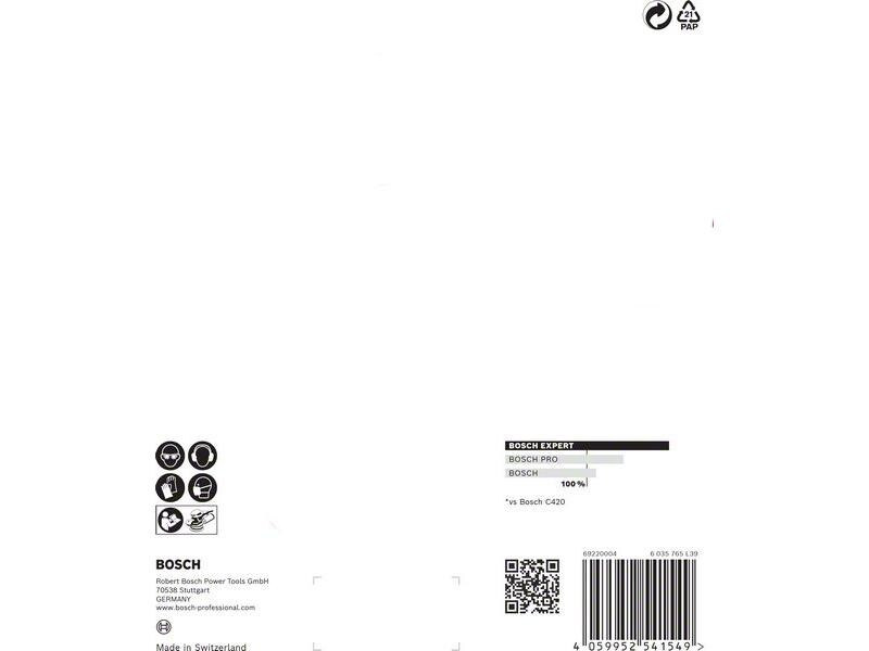 Bosch Professional Schleifpapier EXPERT C470, 150 mm, G 100, 5-tlg.