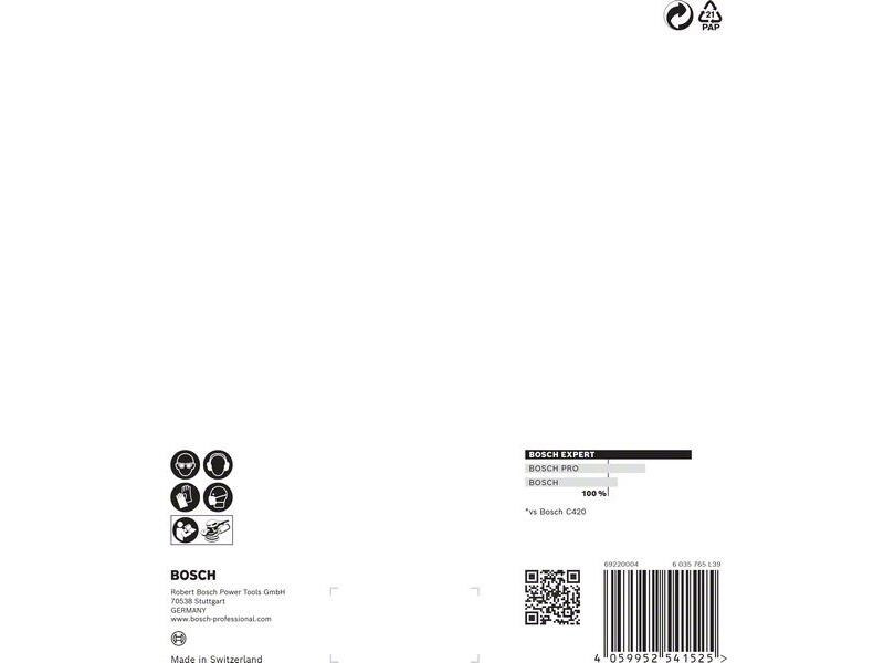 Bosch Professional Schleifpapier EXPERT C470, 150 mm, G 60, 5-tlg.