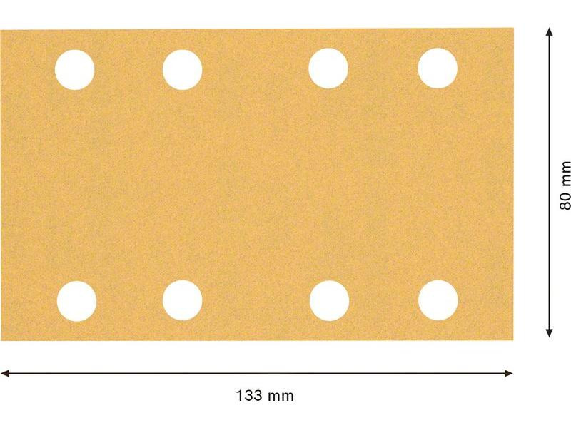 Bosch Professional Schleifpapier EXPERT C470, 80 x 133 mm, G 120, 10-tlg.