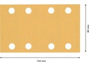 Bosch Professional Schleifpapier EXPERT C470, 80 x 133 mm, G 120, 10-tlg.