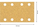Bosch Professional Schleifpapier EXPERT C470, 80 x 133 mm, G 40, 10-tlg.