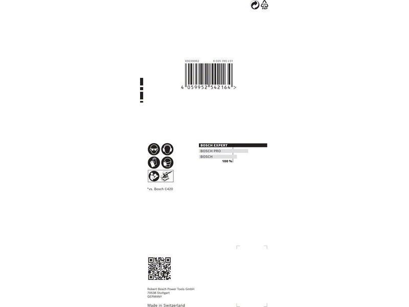Bosch Professional Schleifpapier EXPERT C470, 80 x 133 mm, G 60, 10-tlg.