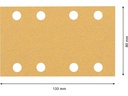 Bosch Professional Schleifpapier EXPERT C470, 80 x 133 mm, G 80, 10-tlg.