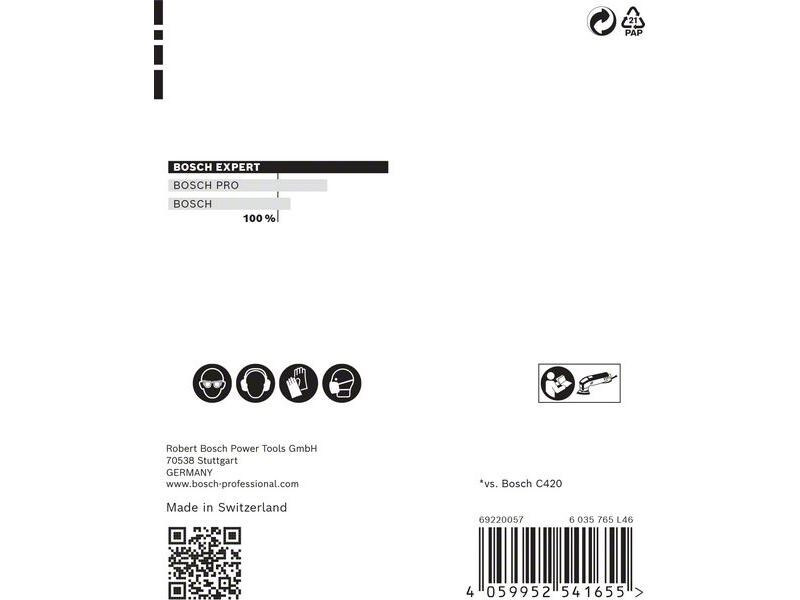 Bosch Professional Schleifpapier EXPERT C470, 93 mm, G 120, 5 Stück