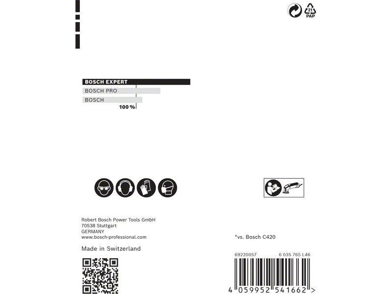 Bosch Professional Schleifpapier EXPERT C470, 93 mm, G 180, 5 Stück