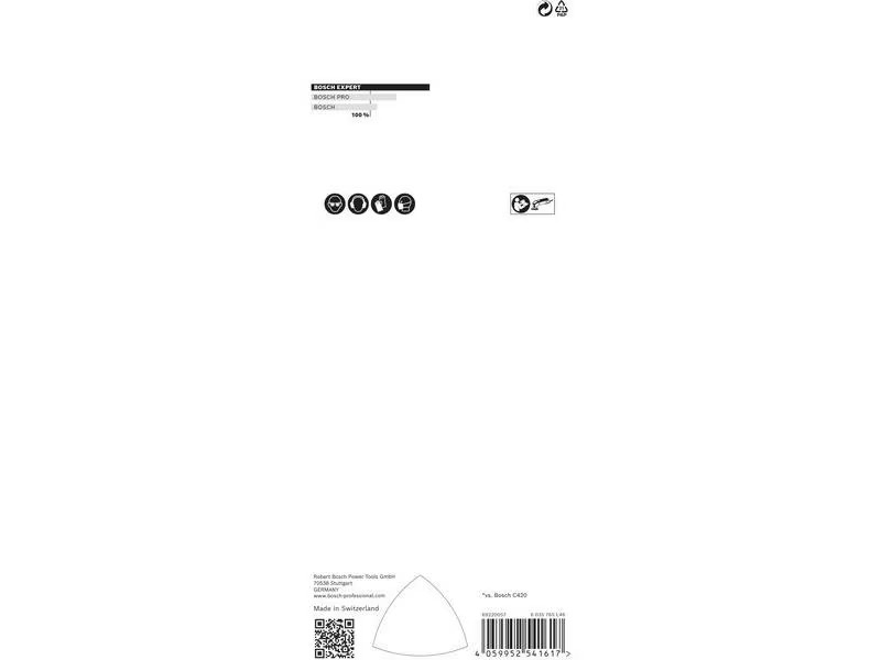 Bosch Professional Schleifpapier EXPERT C470, 93 mm, G 40, 5 Stück