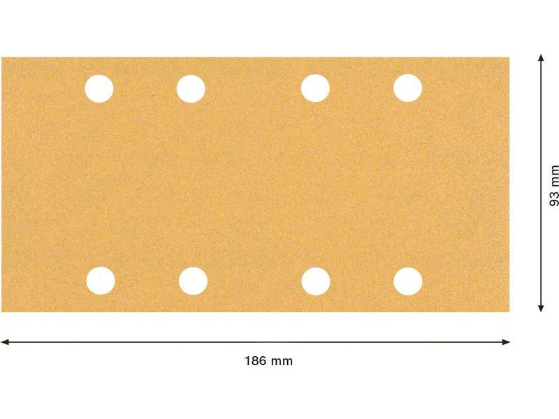 Bosch Professional Schleifpapier EXPERT C470, 93 x 186 mm, G 100, 10-tlg.