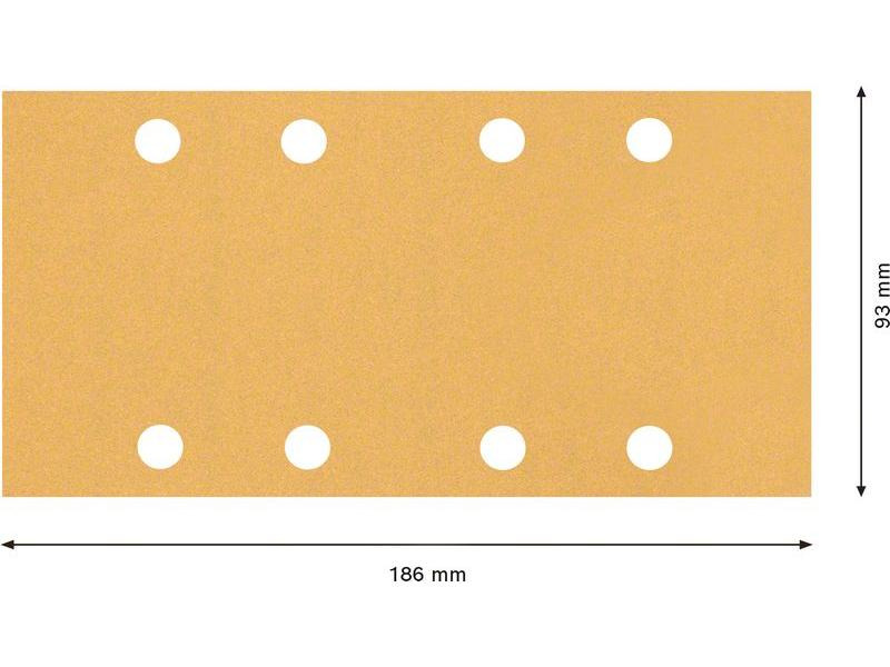 Bosch Professional Schleifpapier EXPERT C470, 93 x 186 mm, G 120, 10-tlg.