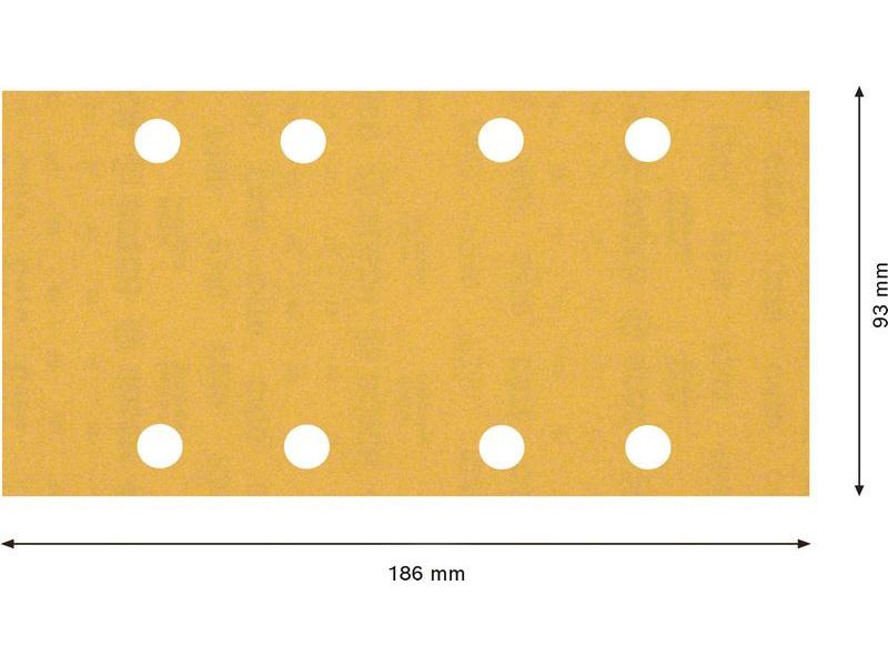 Bosch Professional Schleifpapier EXPERT C470, 93 x 186 mm, G 240, 10-tlg.