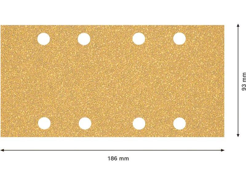 Bosch Professional Schleifpapier EXPERT C470, 93 x 186 mm, G 40, 10-tlg.