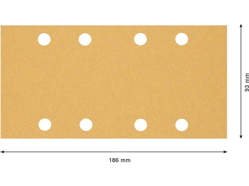 Bosch Professional Schleifpapier EXPERT C470, 93 x 186 mm, G 80, 10-tlg.