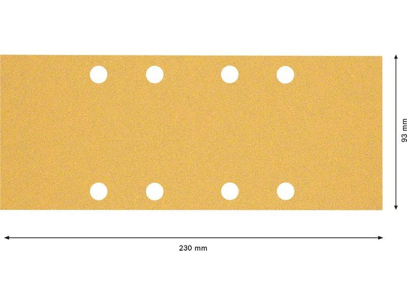 Bosch Professional Schleifpapier EXPERT C470, 93 x 230 mm, G 80, 10-tlg.